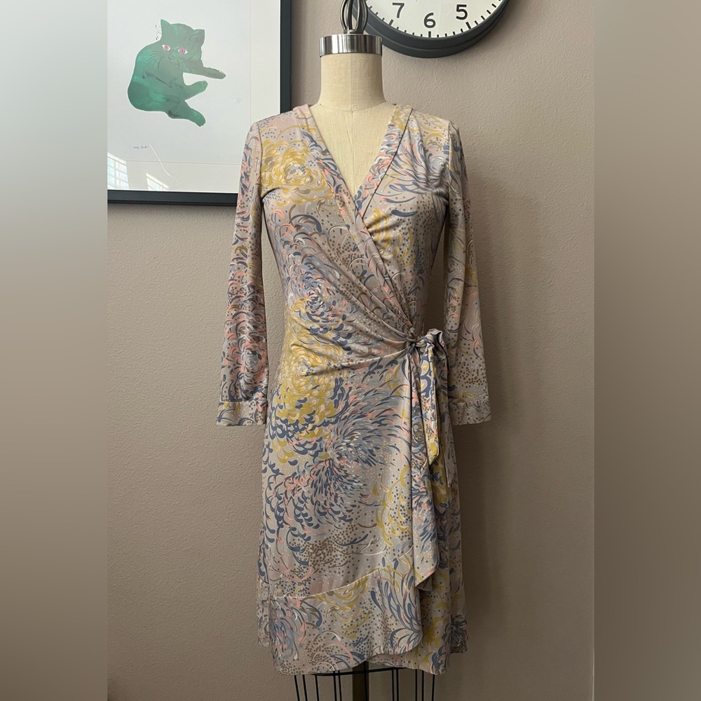 BCBGMaxAzria Grey Wrap Dress